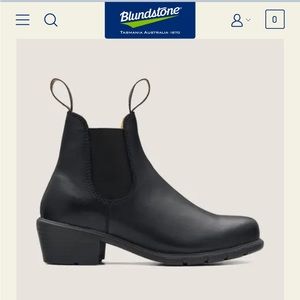 Blundstone #1671 Women’s Heeled Boots - Black Leather Sz 6.5